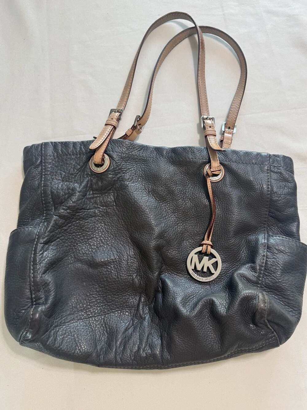 Y2K Michael Kors Slouchy Leather Tote Boho Luxe Shoulder Bag